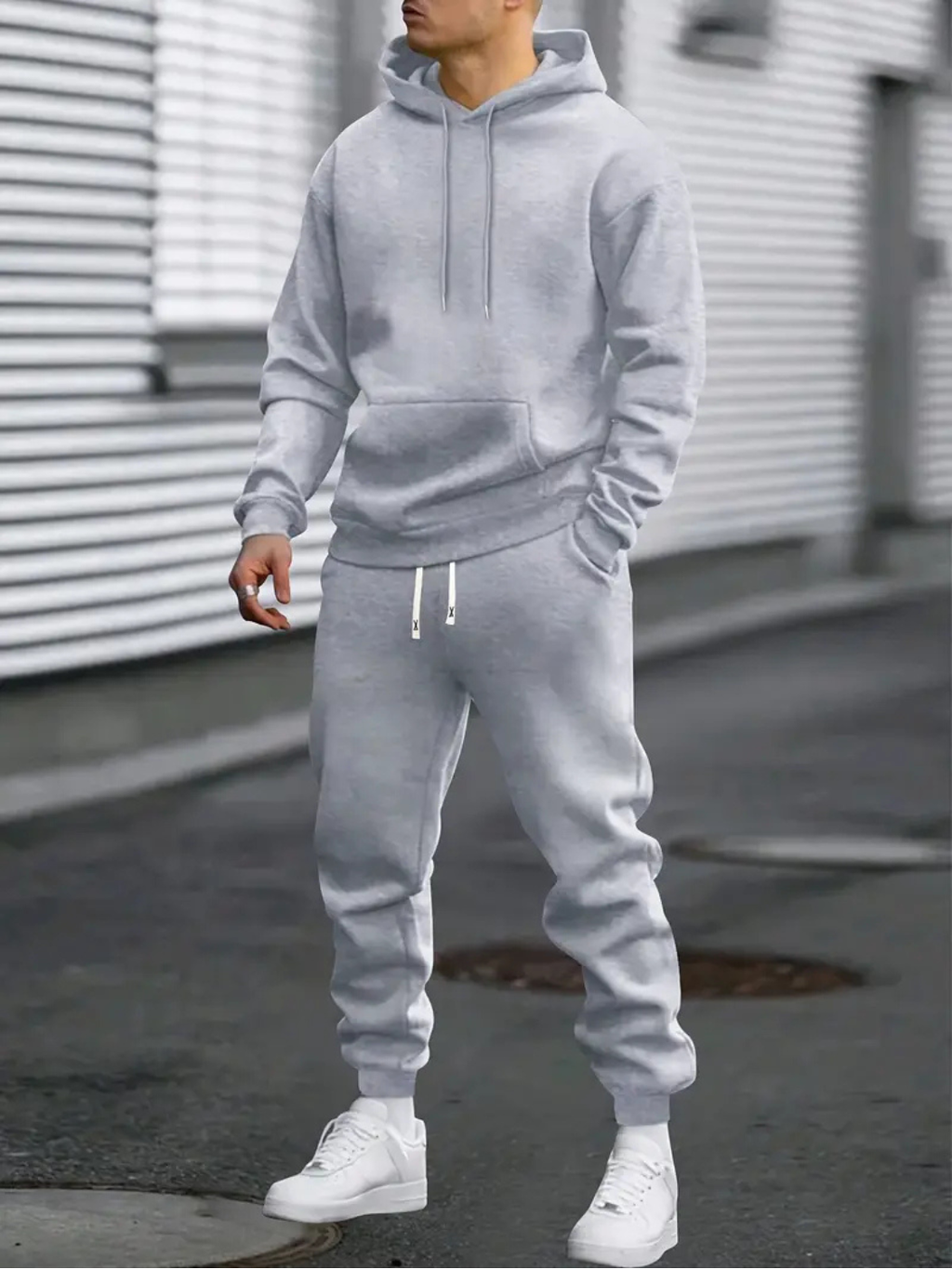 Men's Casual Hoodie and Joggers Tracksuit Set