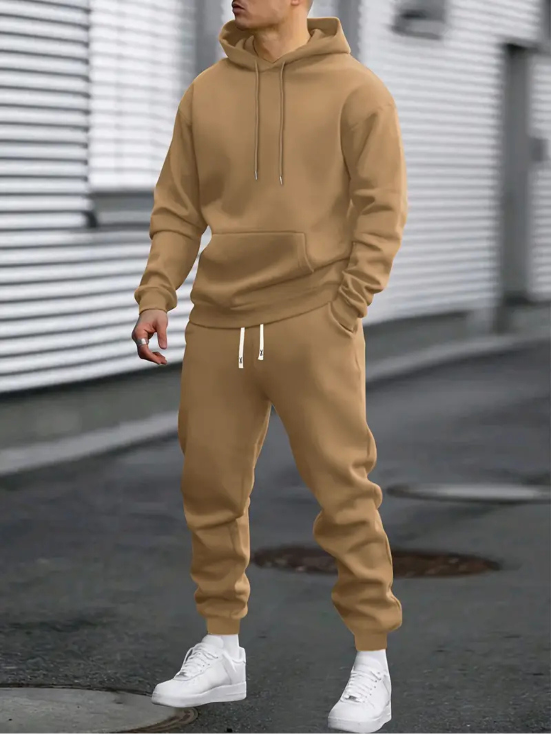 Men's Casual Hoodie and Joggers Tracksuit Set