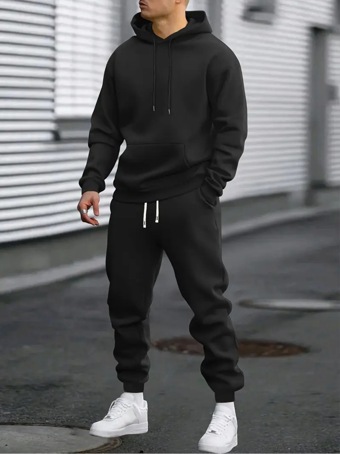 Men's Casual Hoodie and Joggers Tracksuit Set