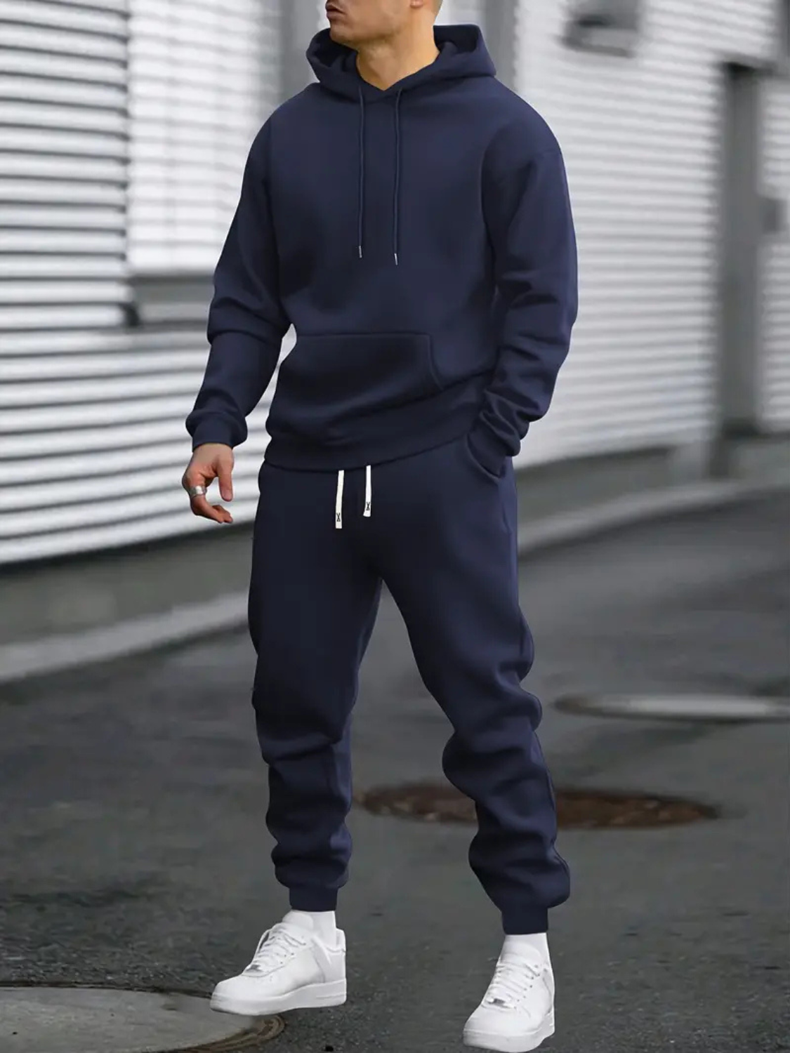 Men's Casual Hoodie and Joggers Tracksuit Set
