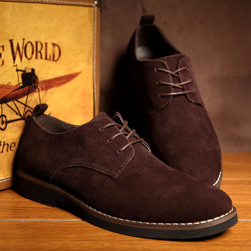 Men's Classic Suede Lace-Up Shoes