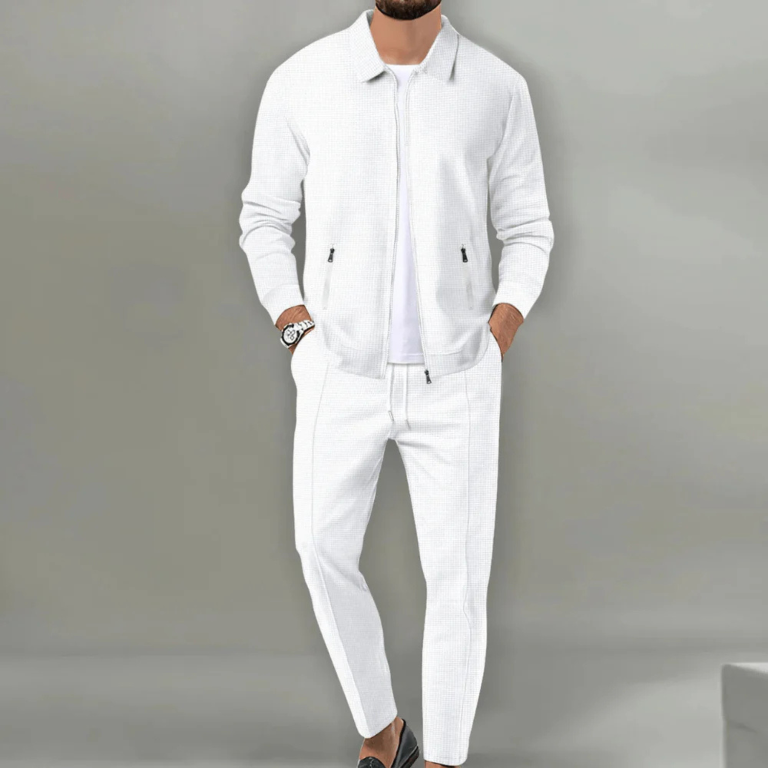 Men's Premium Zip-Up Tracksuit Set