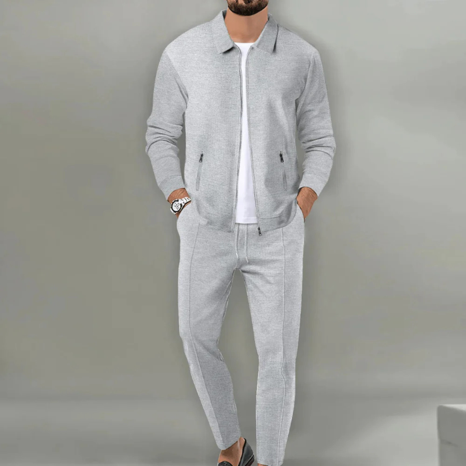 Men's Premium Zip-Up Tracksuit Set