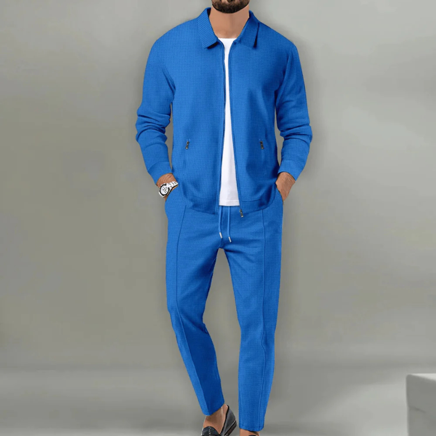 Men's Premium Zip-Up Tracksuit Set