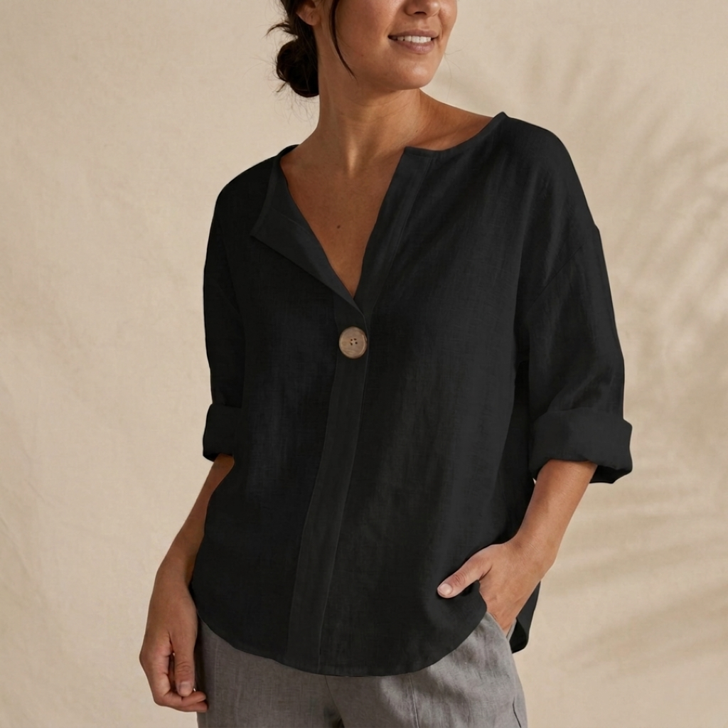The Clara Button-Up Blouse