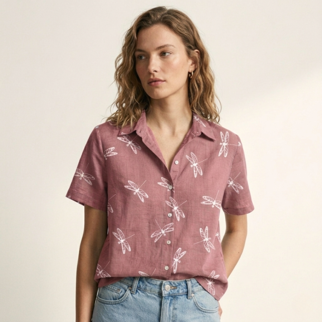 The Clara Button-Down Blouse