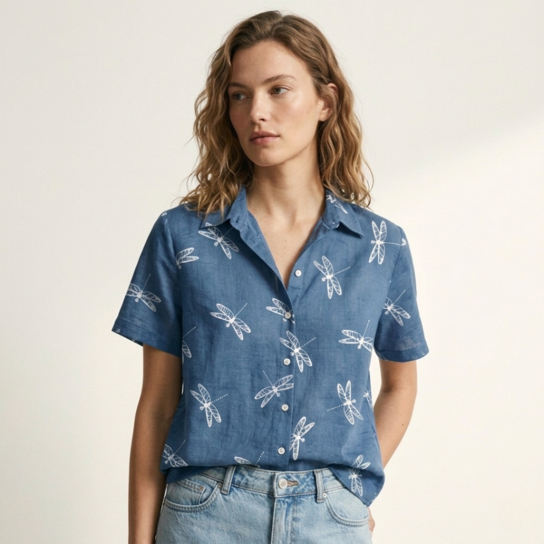 The Clara Button-Down Blouse