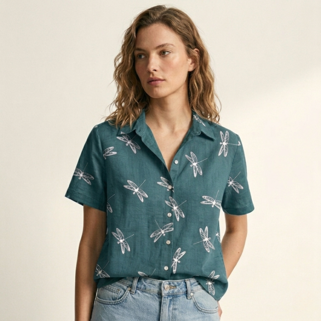 The Clara Button-Down Blouse