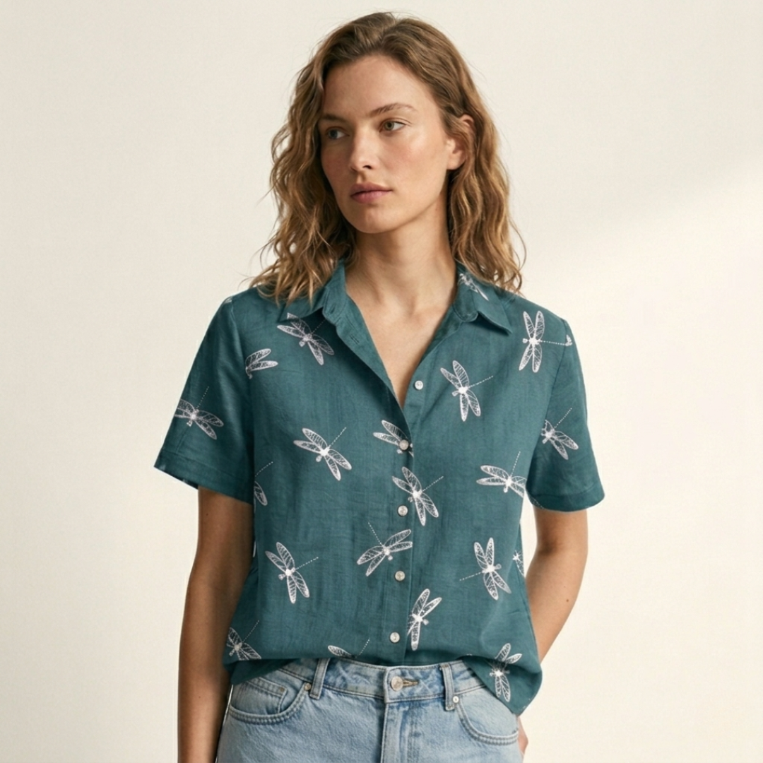 The Clara Button-Down Blouse