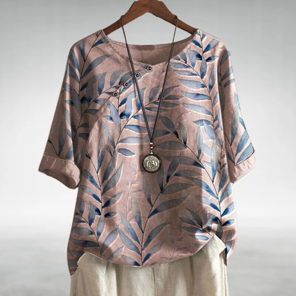 Women's Floral Print Boho Blouse