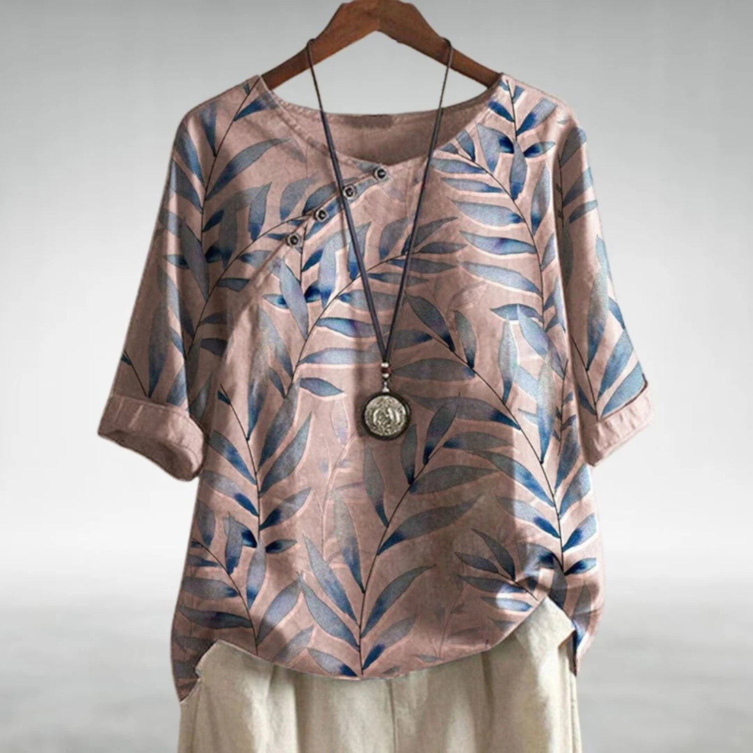 Women's Floral Print Boho Blouse