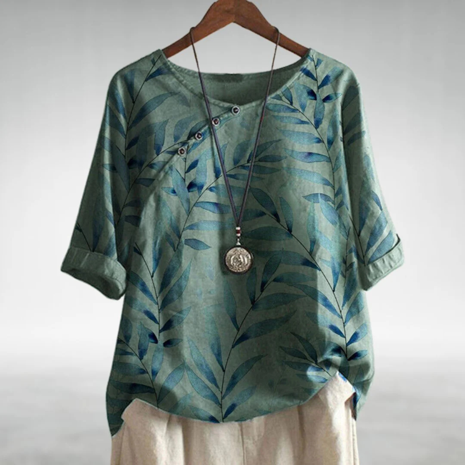 Women's Floral Print Boho Blouse