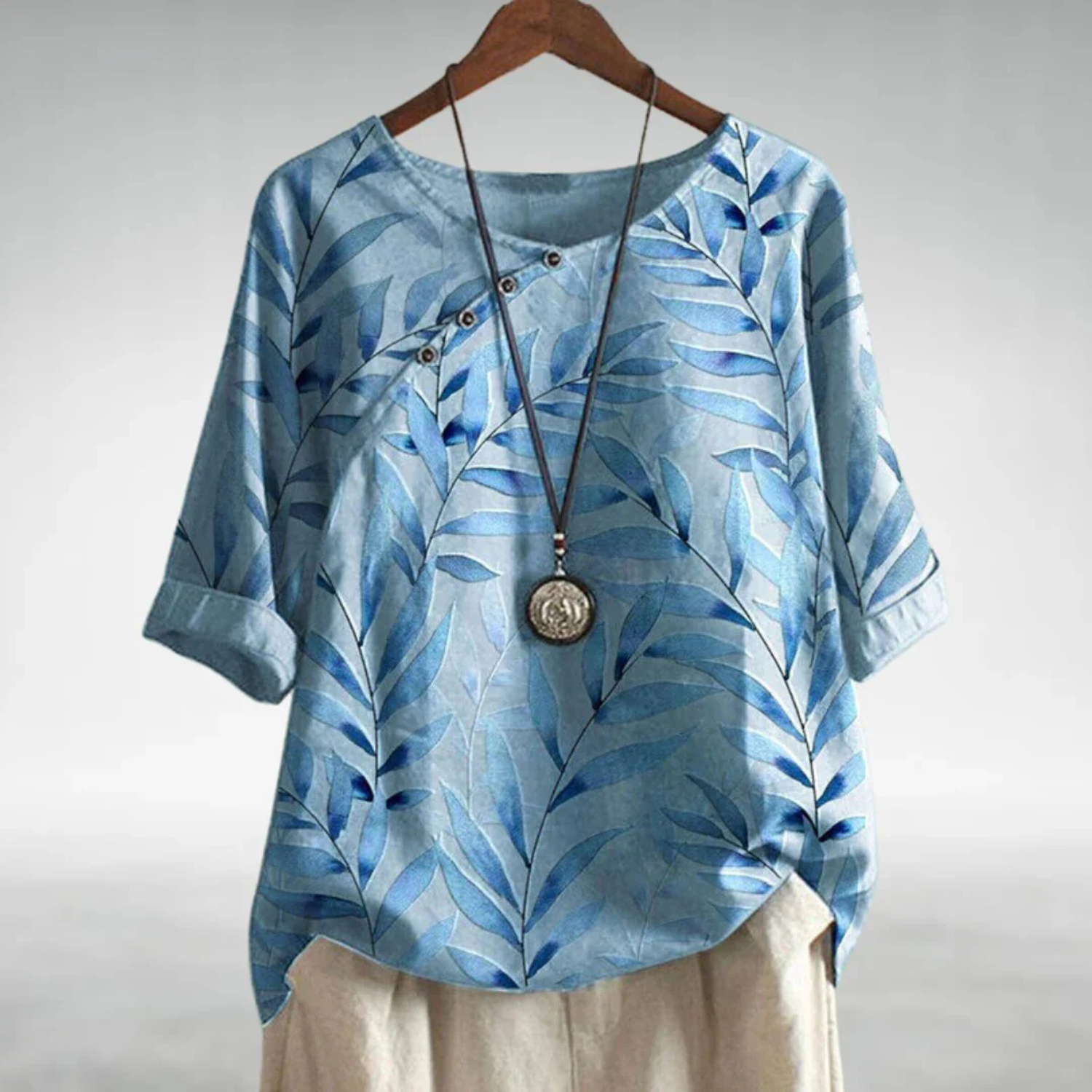 Women's Floral Print Boho Blouse