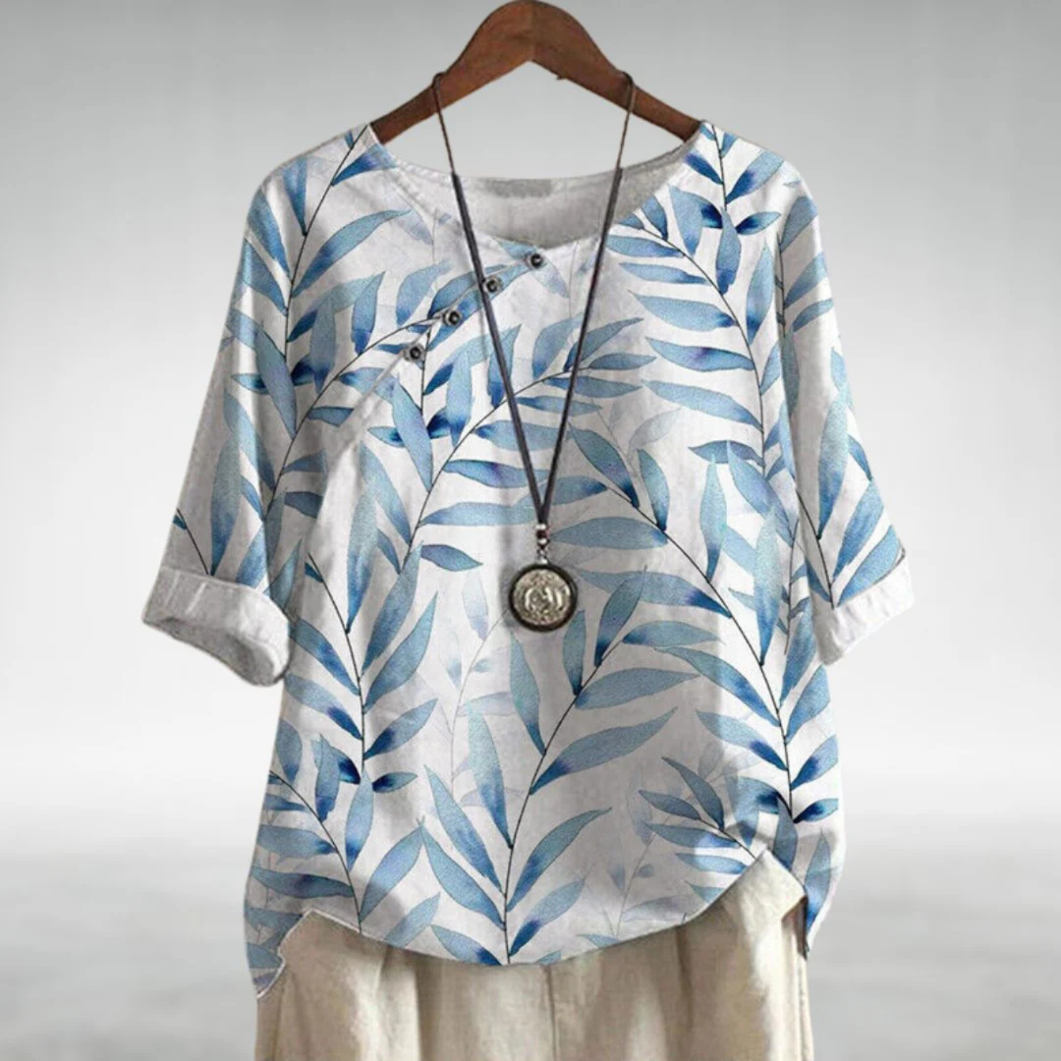 Women's Floral Print Boho Blouse