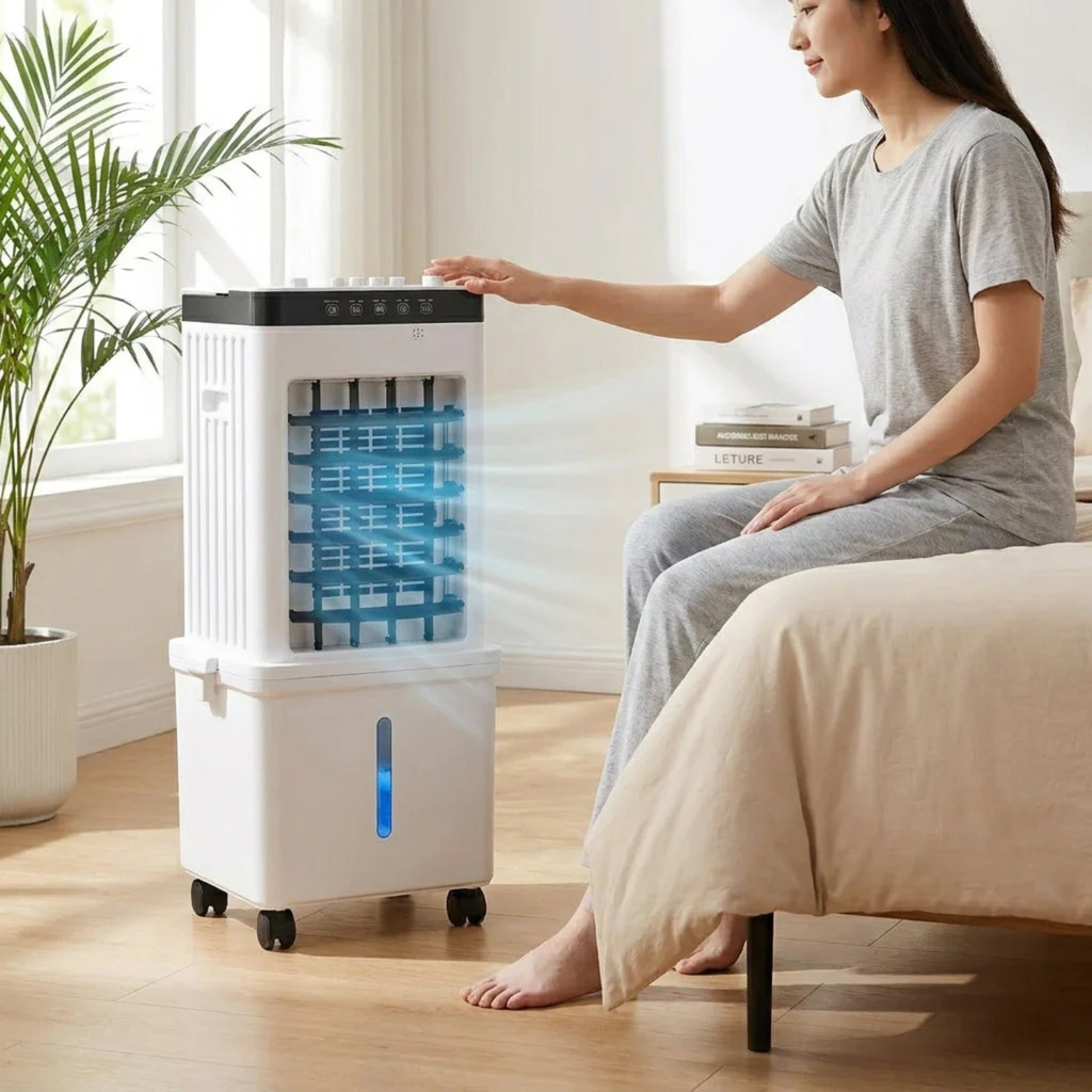 Portable 3-in-1 Air Cooler, Dehumidifier & Fan Unit