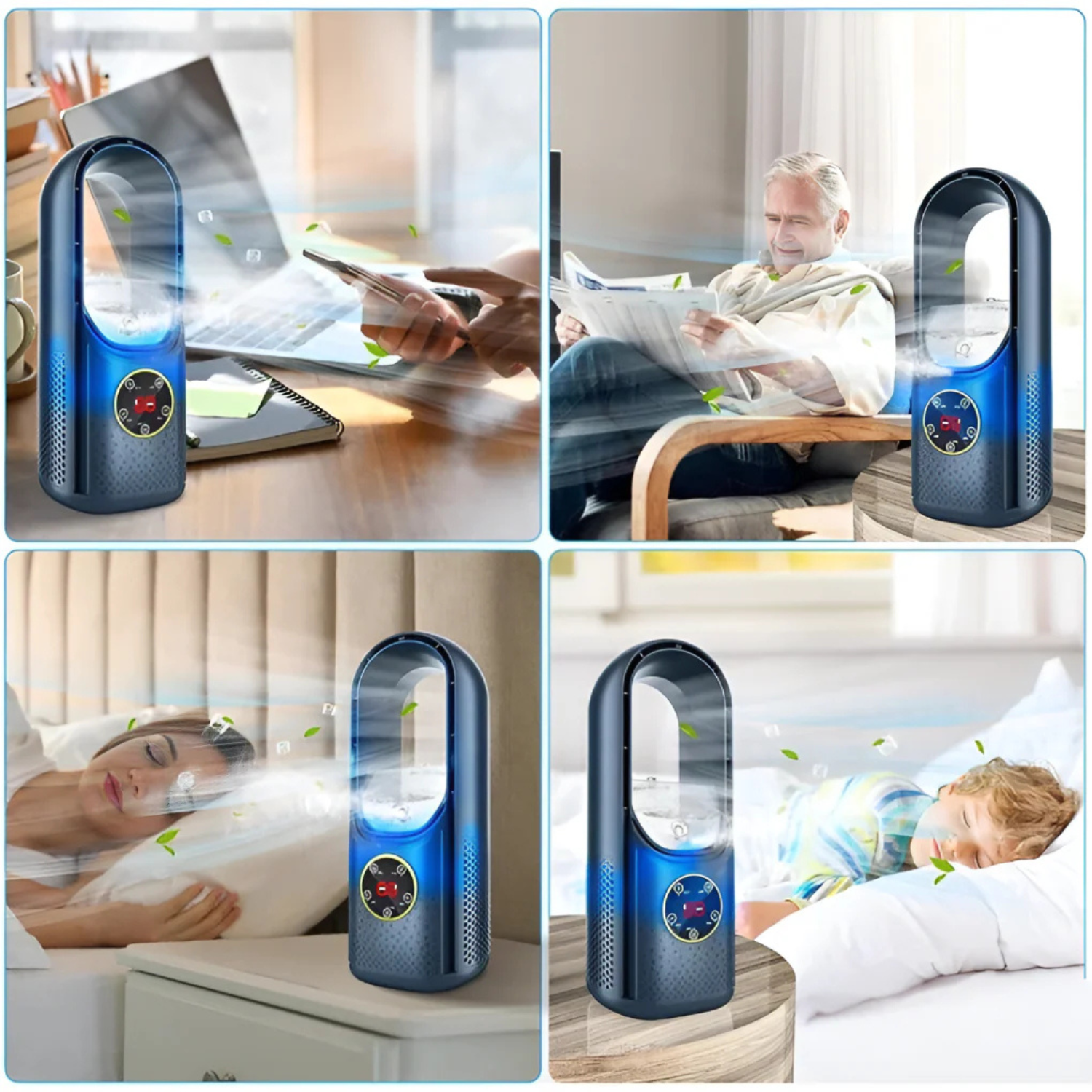 Universal Silent Portable Air Cooling Fan for Home & Office
