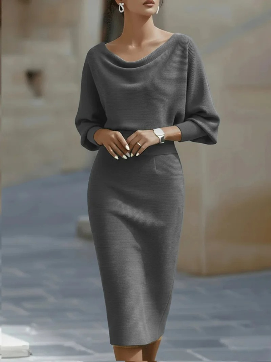 Women's Bodycon Casual Office Dress