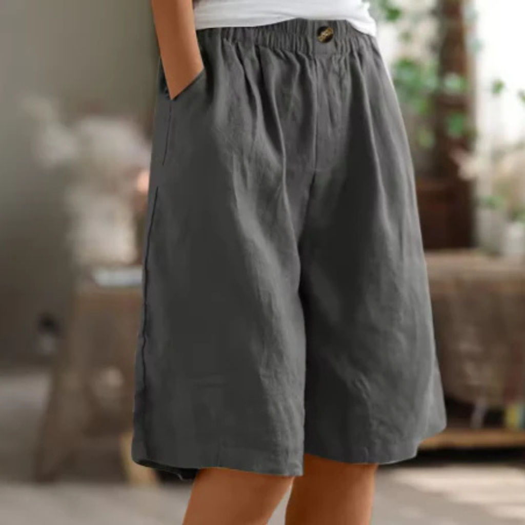 Women's Casual Linen Blend Shorts