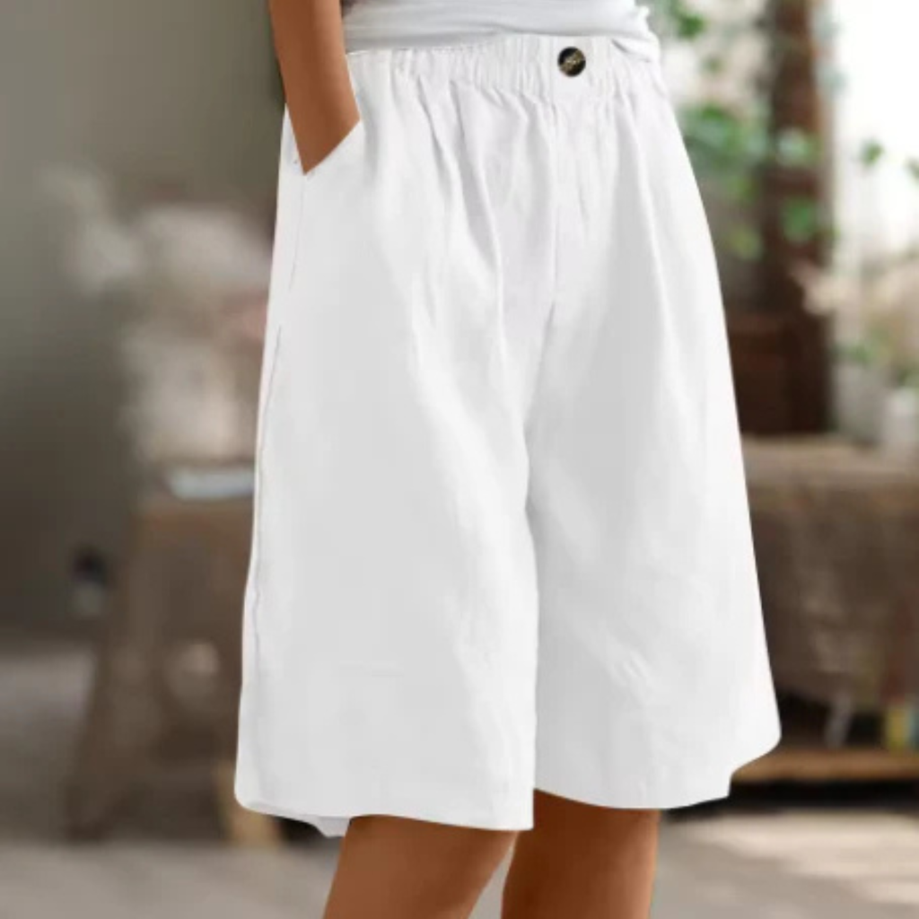 Women's Casual Linen Blend Shorts