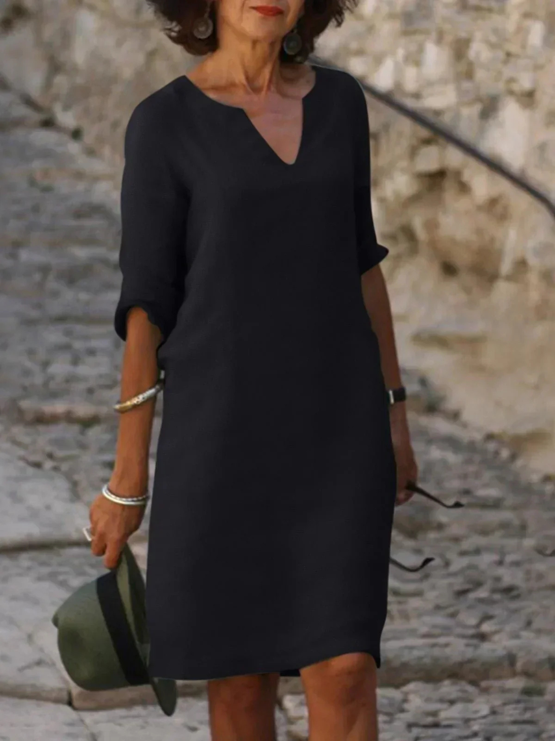 Women's Casual V-Neck Dress