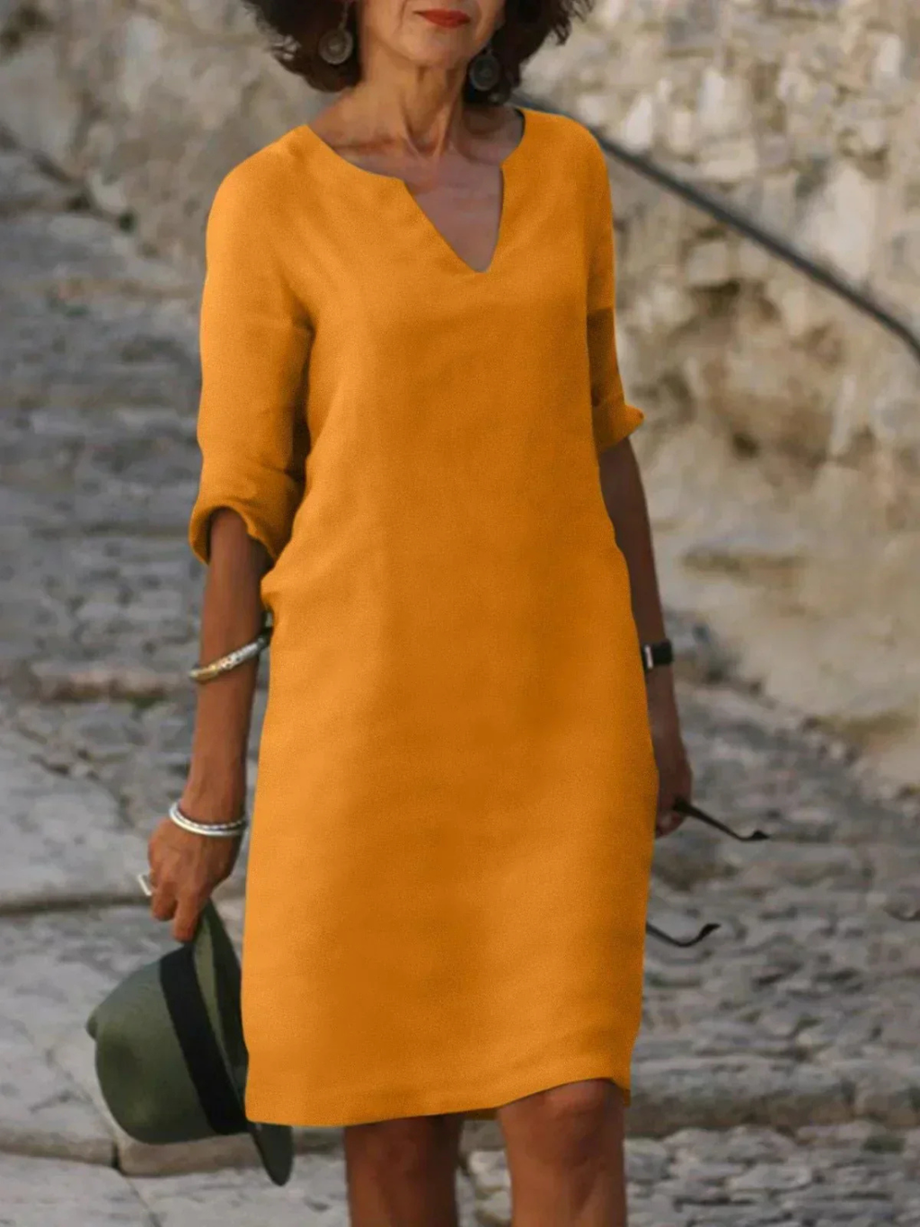 Women's Casual V-Neck Dress