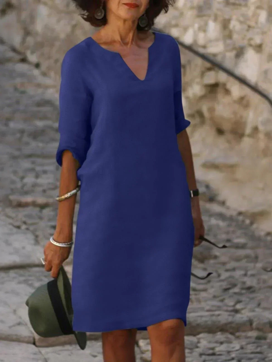 Women's Casual V-Neck Dress
