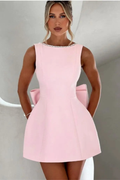 Women's Chic Pearl Detail Party Dress