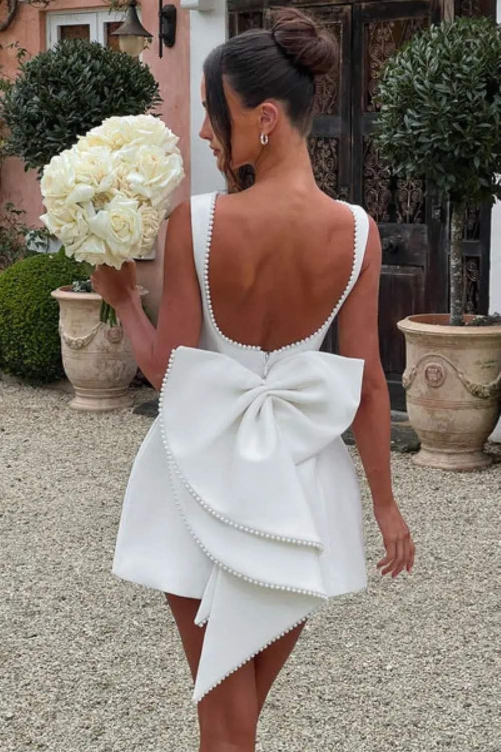 Women's Chic Pearl Detail Party Dress