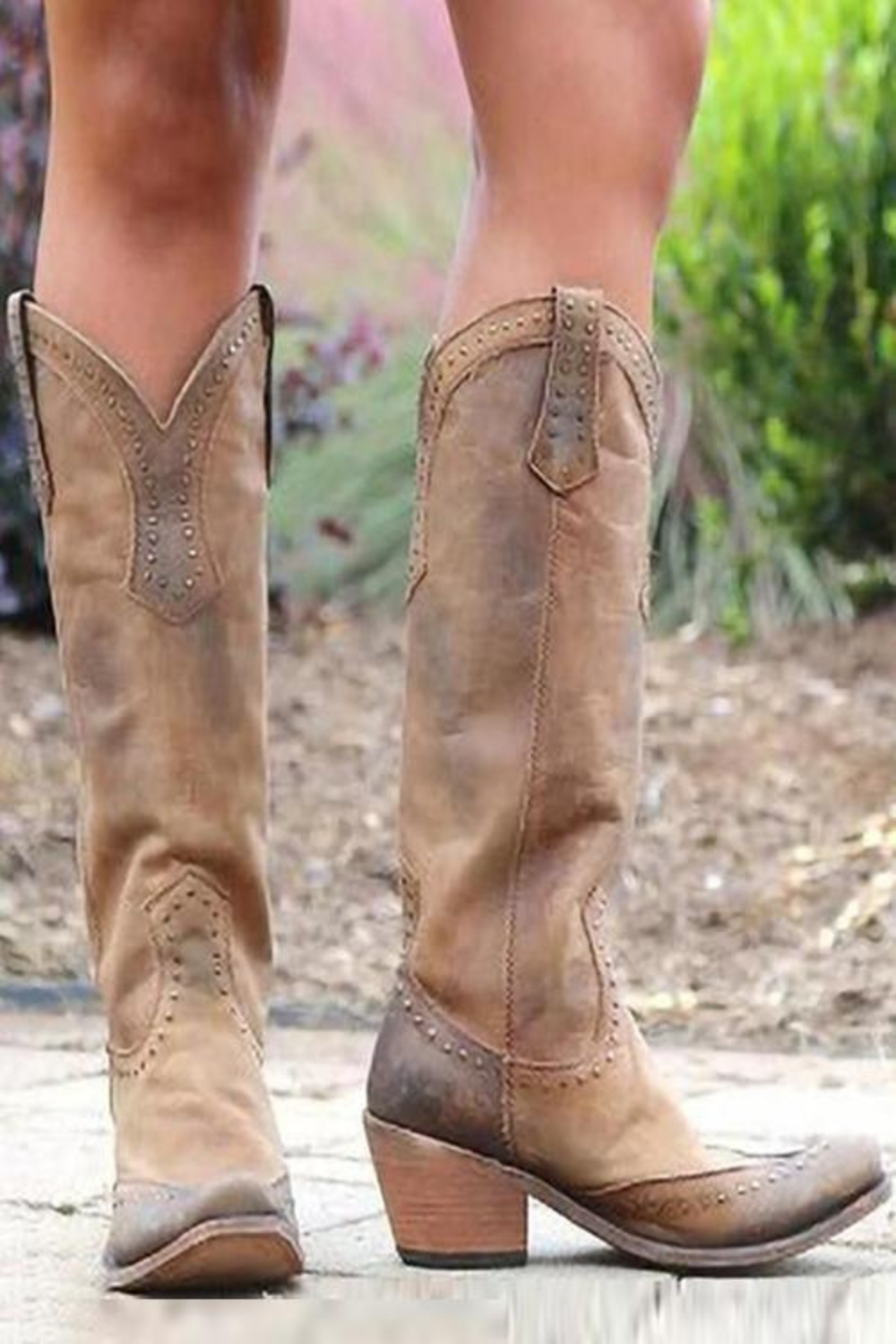 Women's Country Western Suede Boots