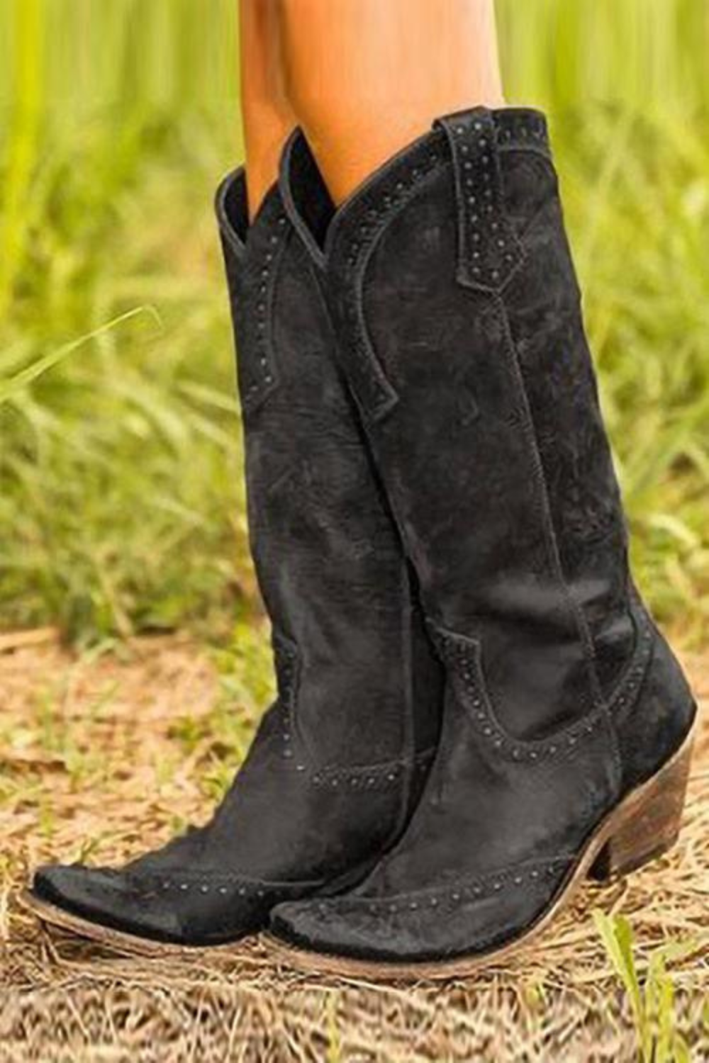 Women's Country Western Suede Boots