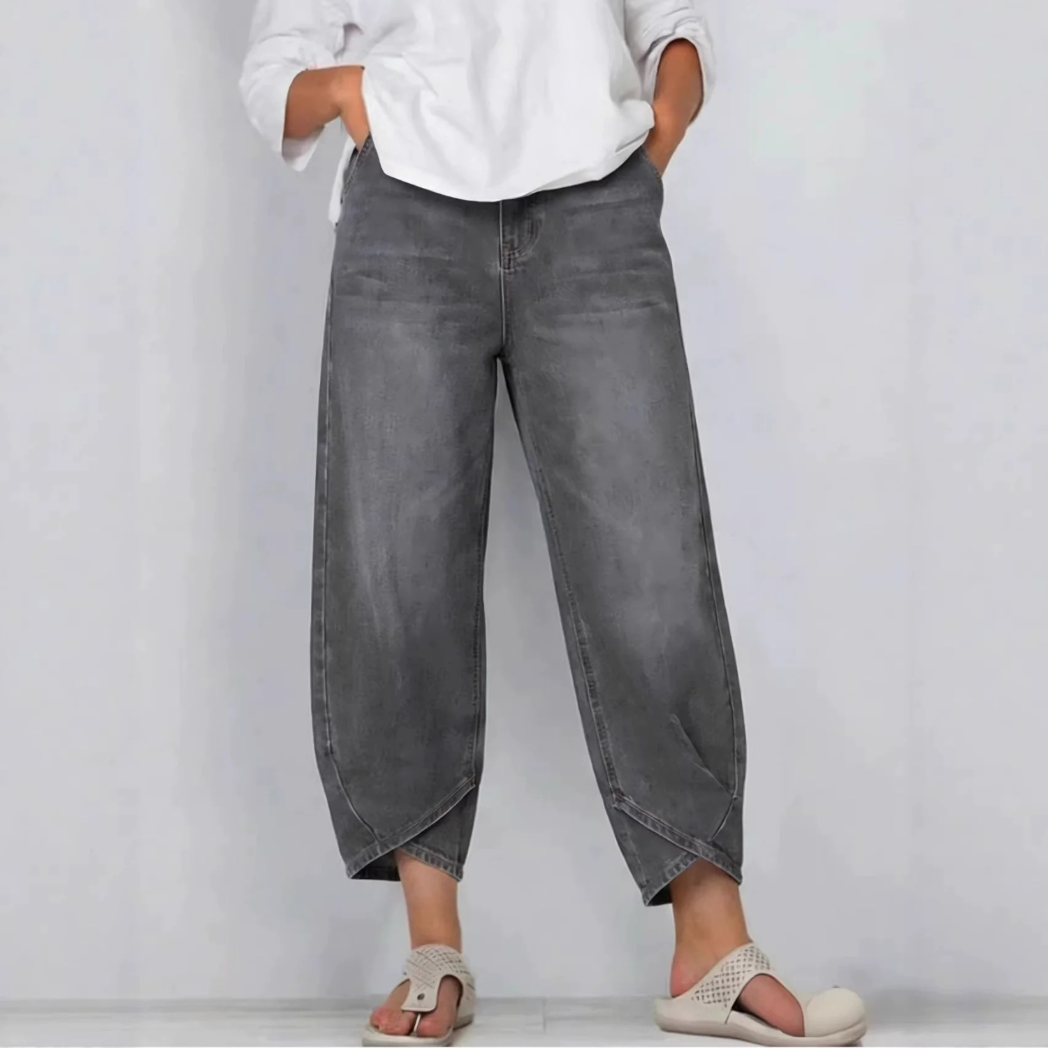 Women’s Denim Barrel Leg Jeans