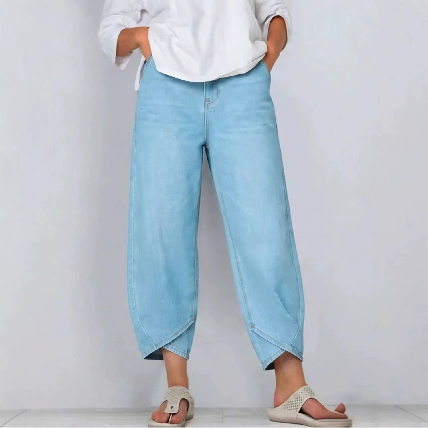 Women’s Denim Barrel Leg Jeans