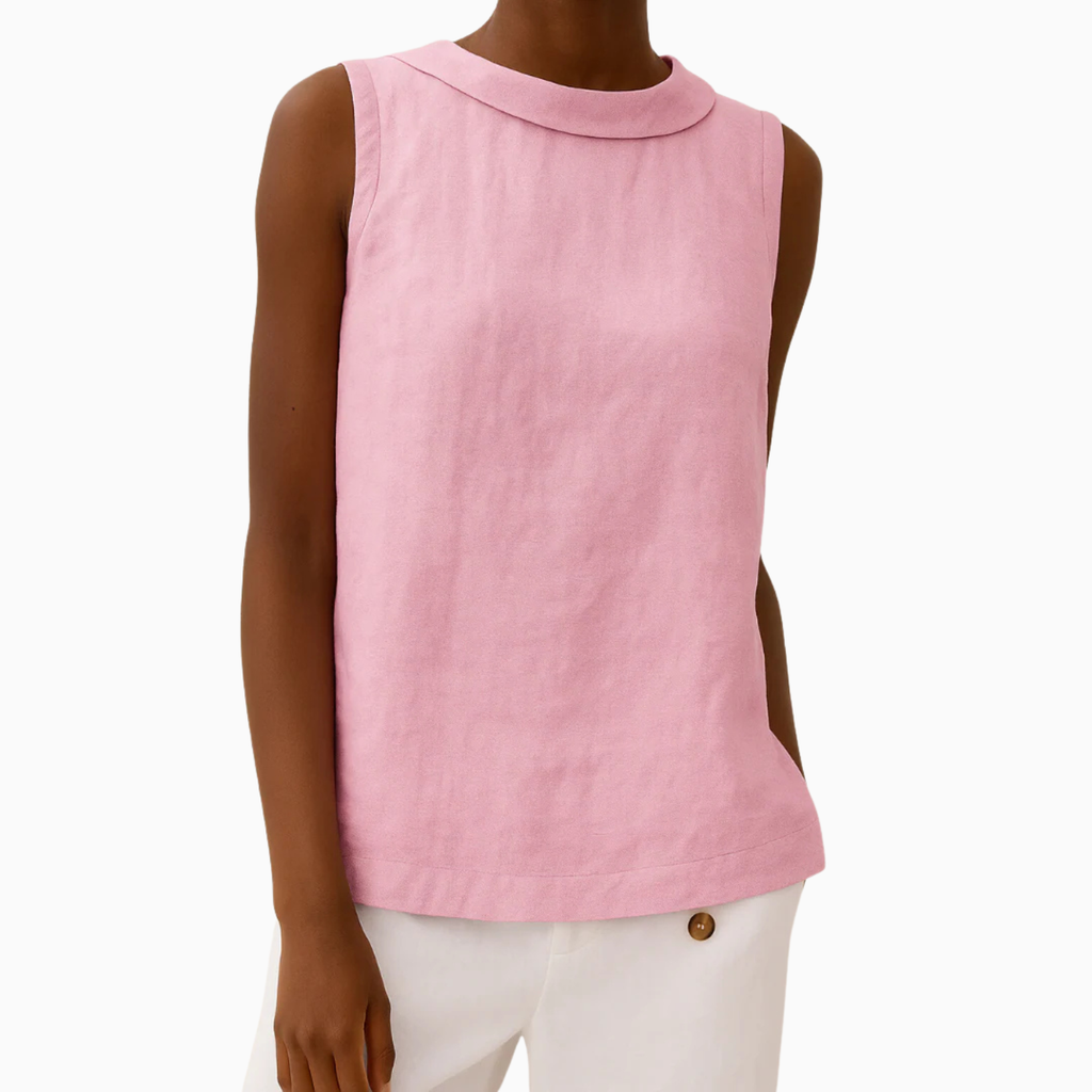Women's Elegant Sleeveless Linen Top