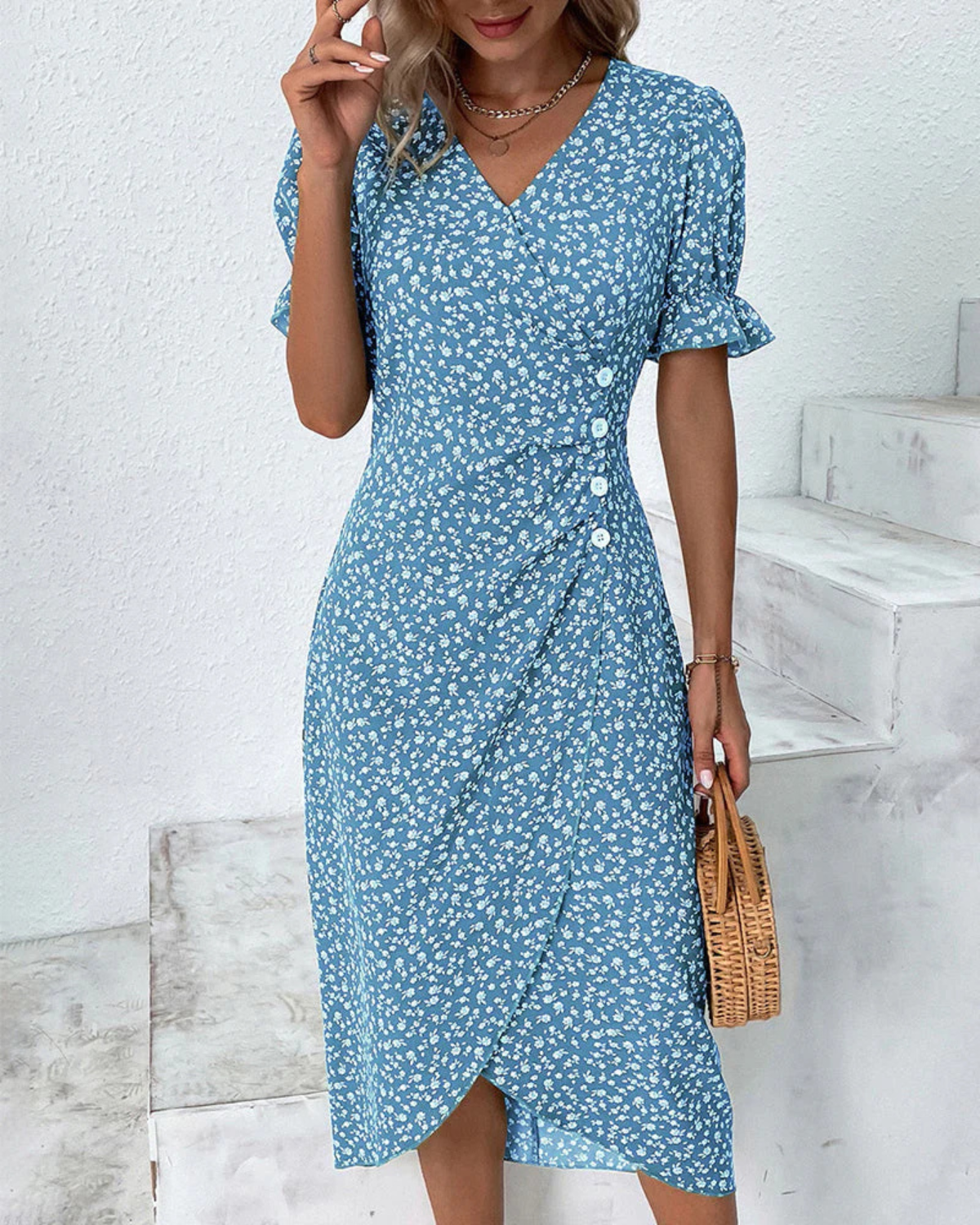 Women's Floral Summer Midi Dress