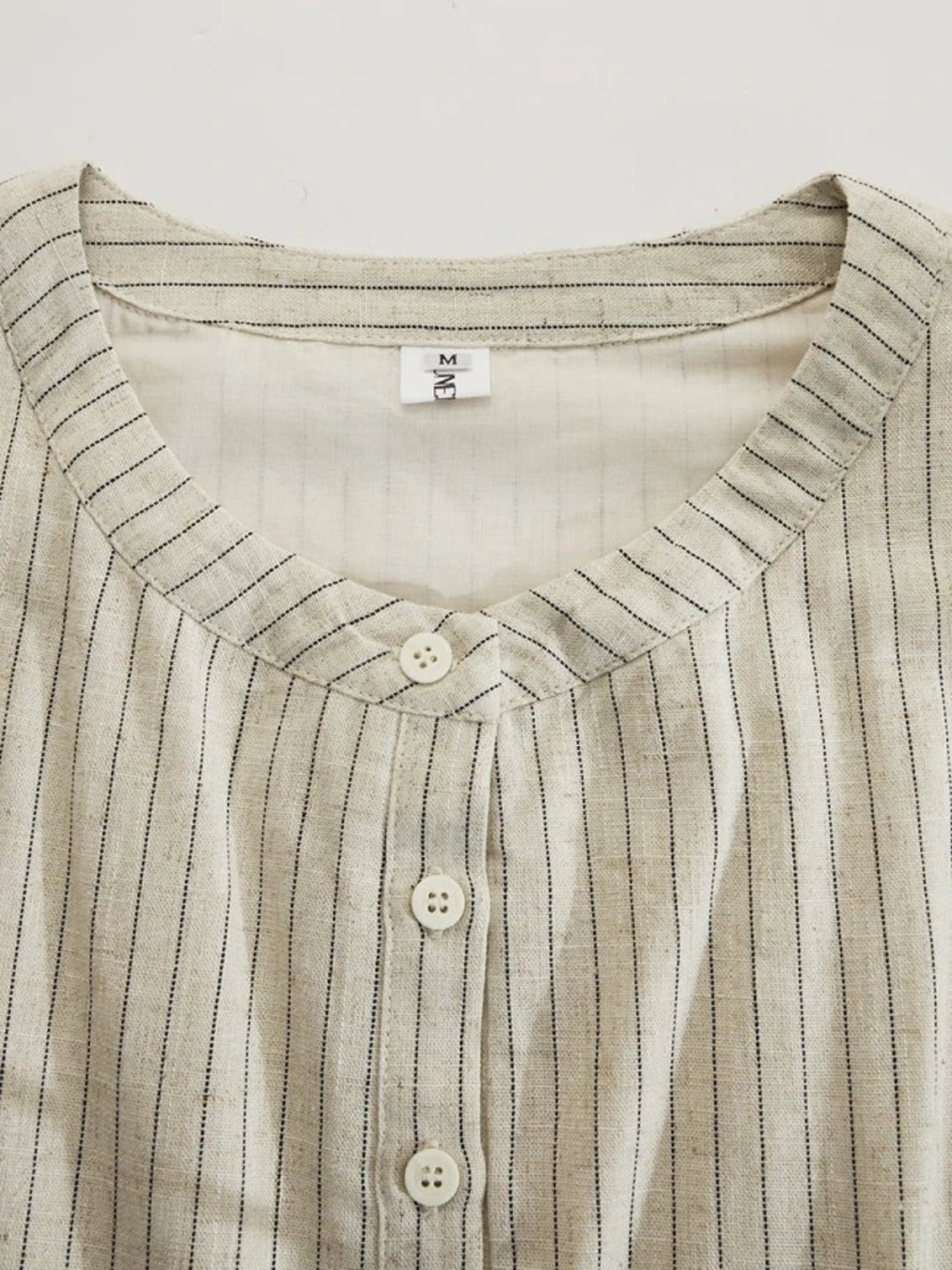 Women's Striped Button-Down Maxi Dress
